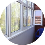 Рама ПВХ + двойное остекление